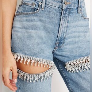 Good American Good Icon Straight Diamond Jeans